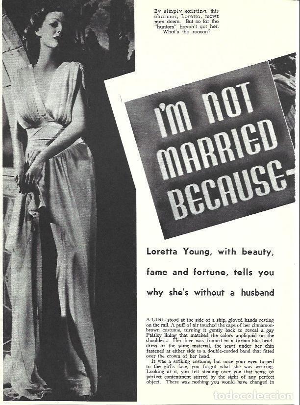 Sammelleidenschaft Andere Papierartikel: LAMINA 34595: Loretta Young - Martin Levin