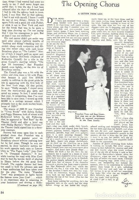 Otros art&iacute;culos de coleccionismo en papel: LAMINA 34570: Franchot Tone y Joan Crawford - Martin Levin
