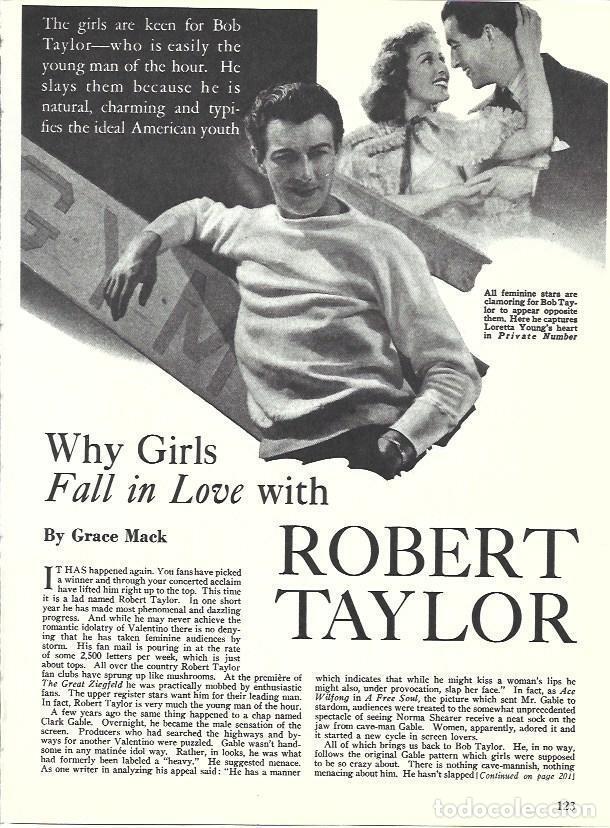 Otros art&iacute;culos de coleccionismo en papel: LAMINA 34588: Robert Taylor en su casa - Martin Levin