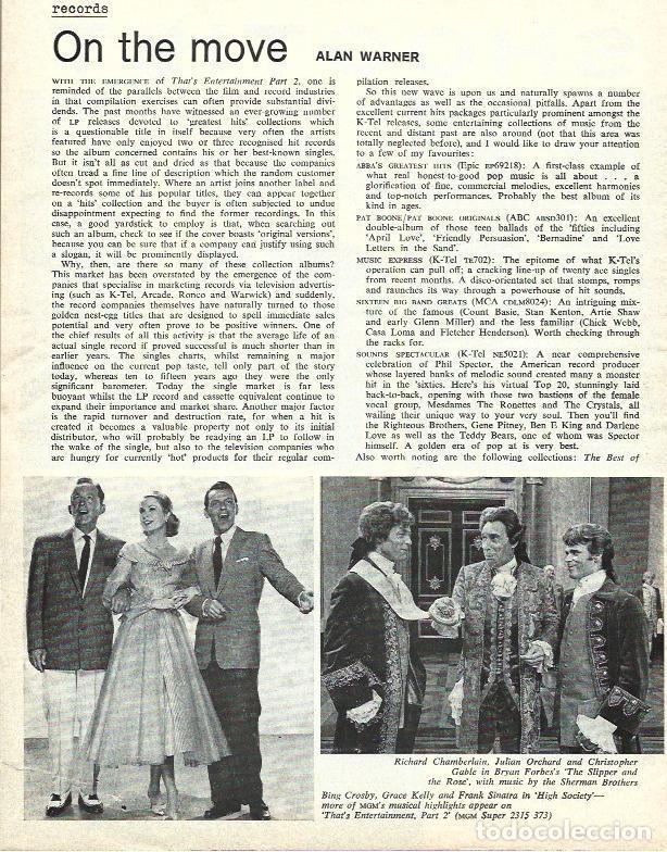 Otros art&iacute;culos de coleccionismo en papel: LAMINA 34694: Grace Kelly con Frank Sinatra y Bing Crosby - VVAA