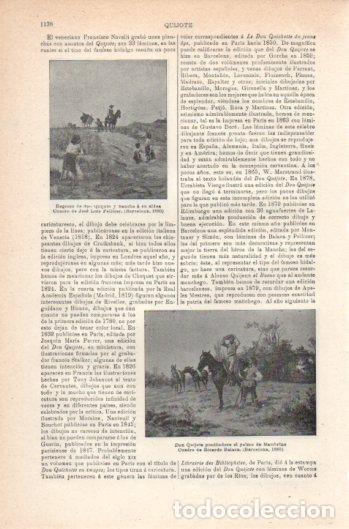 Otros art&iacute;culos de coleccionismo en papel: LAMINA V37757: Don Quijote poniendose el yelmo por Ricardo Balaca - Varios