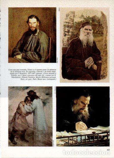Otros art&iacute;culos de coleccionismo en papel: LAMINA V38337: Tolstoi por Kramskoi por Nikolaievich por J. Styka - Martin de Riquer