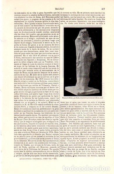 Otros art&iacute;culos de coleccionismo en papel: LAMINA V29177: Estatua de Balzac por Rodin - Varios