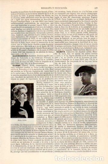 Otros art&iacute;culos de coleccionismo en papel: LAMINA V38819: Greta Garbo y Jose Garcia Carranza - Varios