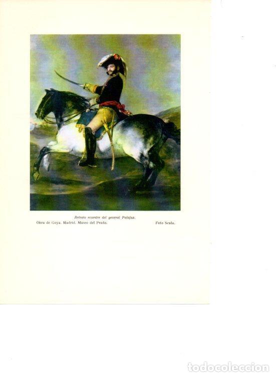 Altri oggetti di carta: LAMINA V38901: Retrato ecuestre del general Palafox por Goya - Martin de Riquer