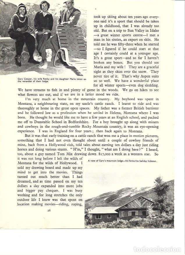 Otros art&iacute;culos de coleccionismo en papel: LAMINA 36508: Gary Cooper con su esposa y su hija - Ivy Crane Wilson