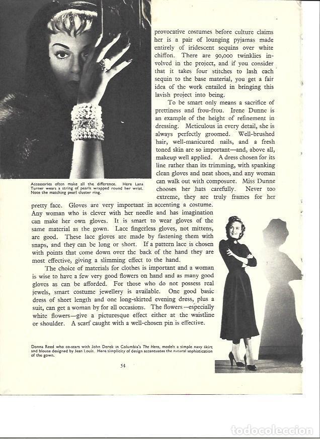 Outros artigos de papel: LAMINA 36522: Lana Turner y Donna Reed - Ivy Crane Wilson