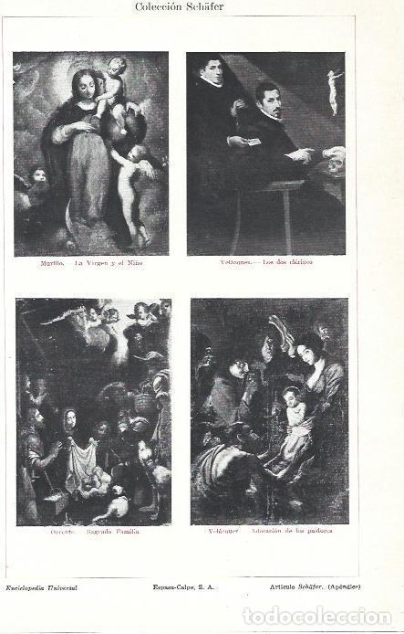 Otros art&iacute;culos de coleccionismo en papel: LAMINA ESPASA 39456: Colecci&oacute;n Schafer con obras de Murillo, Velazquez y Orrente - Varios