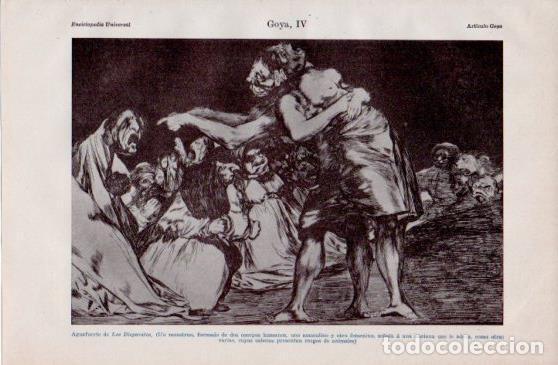 Otros art&iacute;culos de coleccionismo en papel: LAMINA V40022: Aguafuerte de Los Disparates por Goya - Varios