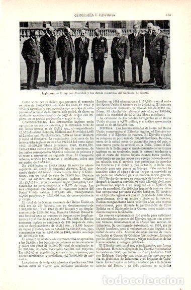 Otros art&iacute;culos de coleccionismo en papel: LAMINA V29591: Churchill, el Rey y el Gabinete de Gobierno - Varios