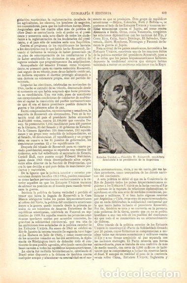 Altri oggetti di carta: LAMINA V29579: Franklin D. Roosevelt - Varios