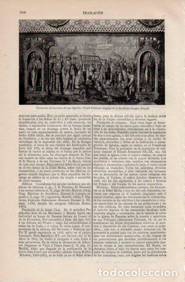 Collectionnisme Papier divers: LAMINA V39760: Tapiz traslacion de los restos de San Agustin, Brujas - Varios