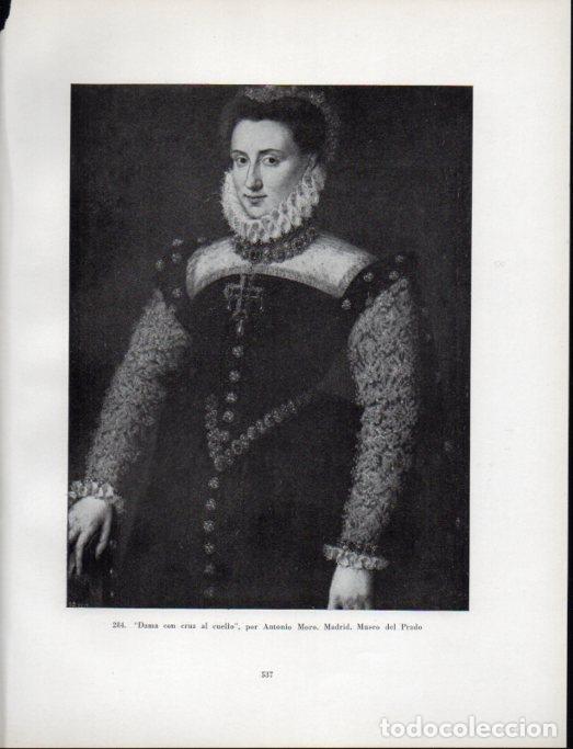 Sammelleidenschaft Andere Papierartikel: LAMINA V41101: Dama con cruz al cuello por Antonio Moro - Antonio Igual Ubeda