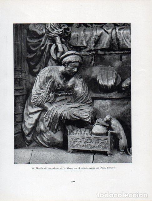 Otros art&iacute;culos de coleccionismo en papel: LAMINA V41033: Nacimiento de la Virgen retablo del Pilar de Zaragoza - Antonio Igual Ubeda