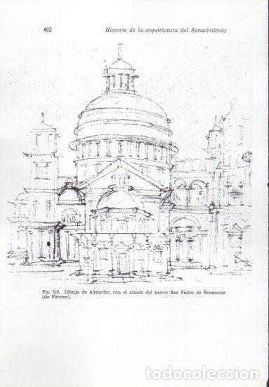 Paper Collecting Others: LAMINA V41298: Dibujo de Altdorfer con el alzado del nuevo San Pedro de Bramante - Leonardo Benevolo