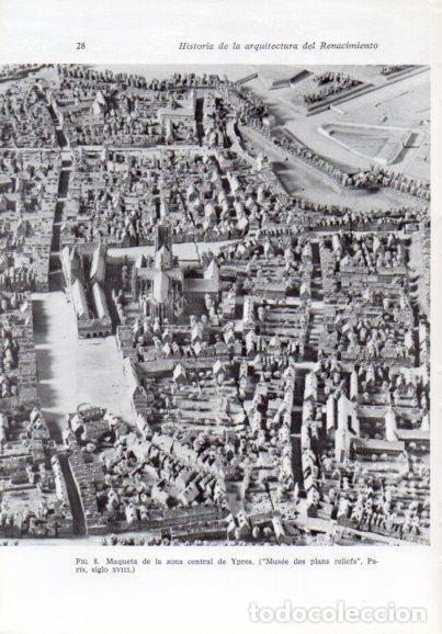 Sammelleidenschaft Andere Papierartikel: LAMINA V41163: Maqueta zona central de Ypres, Belgica siglo XVIII - Leonardo Benevolo