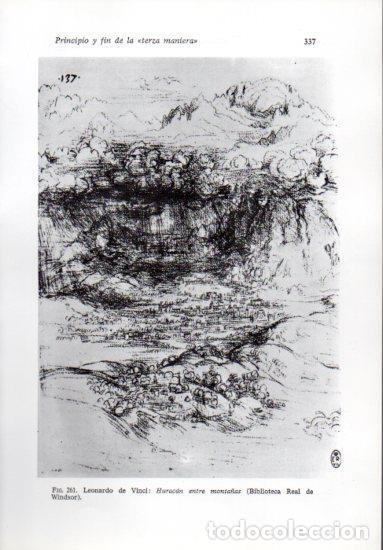 Otros art&iacute;culos de coleccionismo en papel: LAMINA V41274: Huracan entre monta&ntilde;as por da Vinci - Leonardo Benevolo
