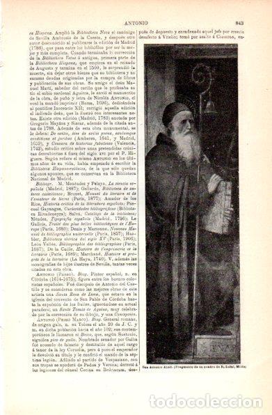 Otros art&iacute;culos de coleccionismo en papel: LAMINA V30826: San Antonio Abad por B. Luini - Varios