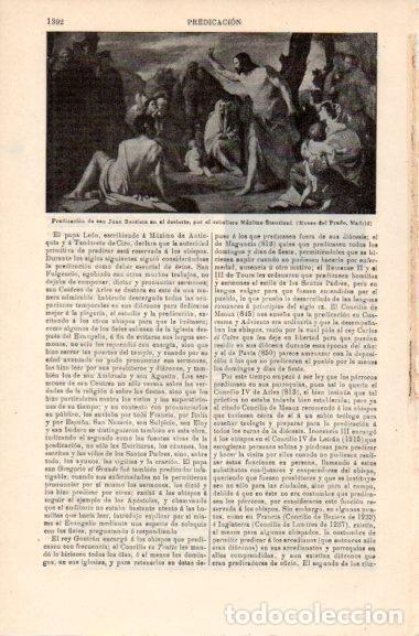 Otros art&iacute;culos de coleccionismo en papel: LAMINA V30489: Predicacion de San Juan Bautista en el desierto por M. Stanzioni - Varios