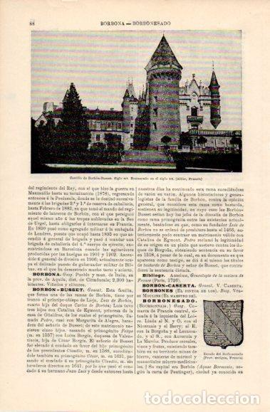 Sammelleidenschaft Andere Papierartikel: LAMINA V40626: Castillo de Borbon Busset, Francia - Varios
