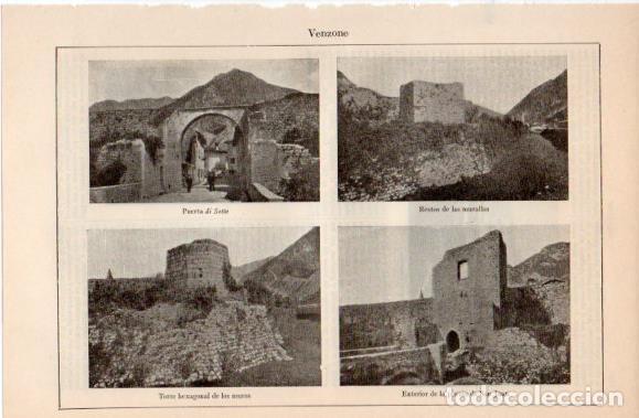 Outros artigos de papel: LAMINA V40572: Vistas de Venzone - Varios
