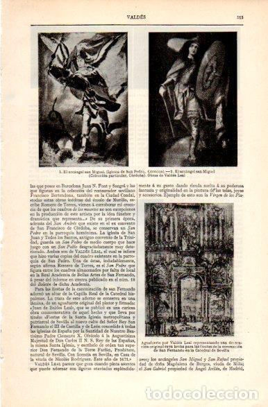 Otros art&iacute;culos de coleccionismo en papel: LAMINA V31247: El arcangel San Miguel por Valdes Leal - Varios