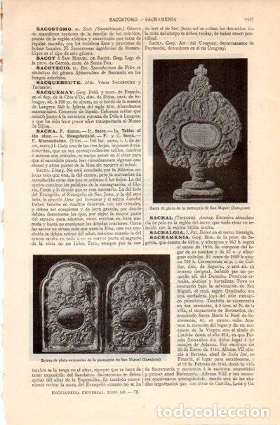 Otros art&iacute;culos de coleccionismo en papel: LAMINA V41906: Sacras de la parroquia de San Miguel, Zaragoza - Varios
