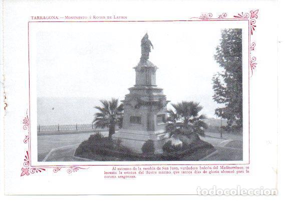 Collectionnisme Papier divers: LAMINA V31760: Tarragona. Monumento a Roger de Lauria - Varios