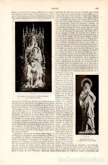 Otros art&iacute;culos de coleccionismo en papel: LAMINA V42835: La Virgen de las Mercedes por Llobet y Renart - Varios