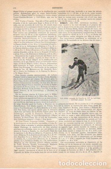 Otros art&iacute;culos de coleccionismo en papel: LAMINA V32734: Luis Arias campeon de esqui en 1957 - Varios