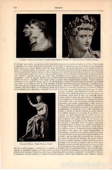 Sammelleidenschaft Andere Papierartikel: LAMINA V42588: Tiberio y Agripina por Rubens - Varios