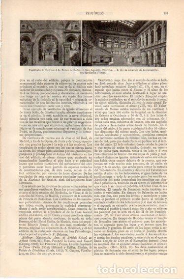Sammelleidenschaft Andere Papierartikel: LAMINA V32365: Vestibulo estacion de ferrocarriles del Mediona, Viena - Varios
