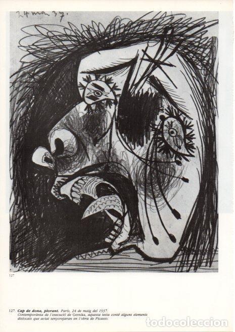 Otros art&iacute;culos de coleccionismo en papel: LAMINA V43122: Picasso. Cap de dona plorant - Josep Palau i Fabre