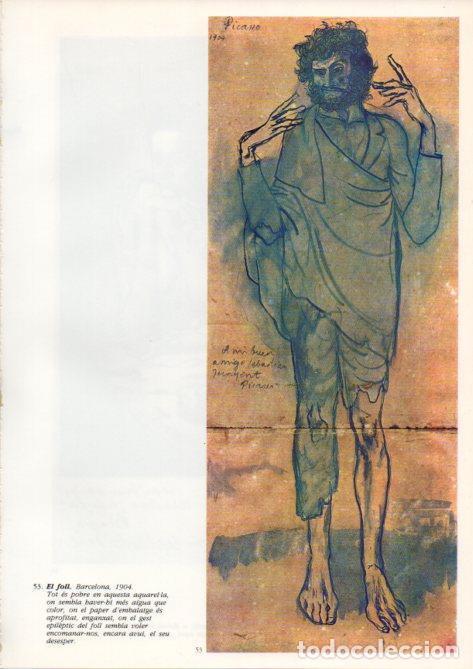 Otros art&iacute;culos de coleccionismo en papel: LAMINA V43093: Picasso. El foll - Josep Palau i Fabre