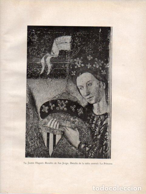 Altri oggetti di carta: LAMINA V33114: La Princesa retablo de San Jorge por Jaume Huguet - Gertrudis Richert