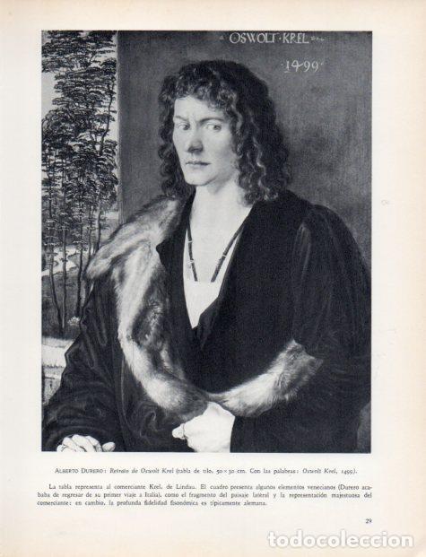 Otros art&iacute;culos de coleccionismo en papel: LAMINA V32989: Retrato de Oswolt Krel por Durero - Hermann Bauer