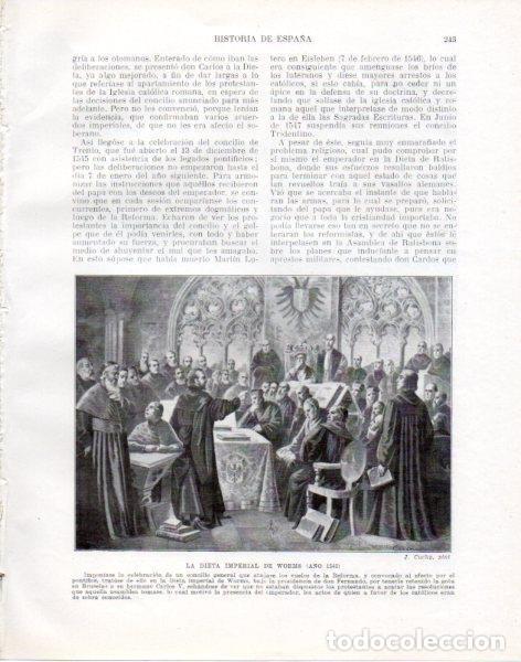 Paper Collecting Others: LAMINA V33817: La Dieta imperial de Worms por J. Cuchy - Manuel Rodriguez Codola