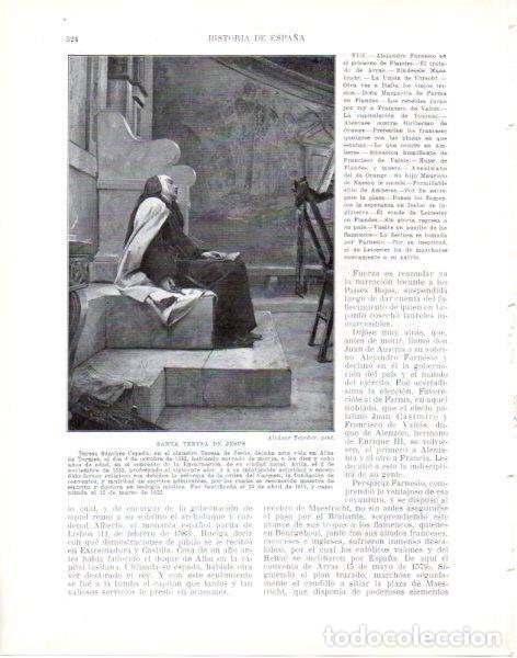 Otros art&iacute;culos de coleccionismo en papel: LAMINA V33855: Santa Teresa de Jesus por Alcazar Tejedor - Manuel Rodriguez Codola