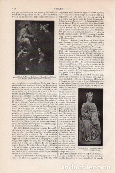 Otros art&iacute;culos de coleccionismo en papel: LAMINA V43867: La Virgen de la Merced - Varios