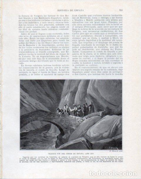 Sammelleidenschaft Andere Papierartikel: LAMINA V34099: Ahorcamiento del Conde de Espa&ntilde;a en 1839 por F. Blanch - Manuel Rodriguez Codola