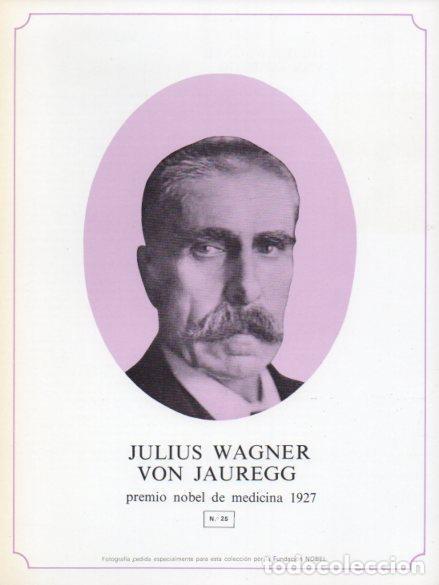 Otros art&iacute;culos de coleccionismo en papel: LAMINA V44285: Julius Wagner Von Jauregg