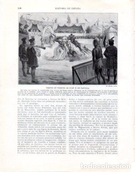 Sammelleidenschaft Andere Papierartikel: LAMINA V33670: Torneo en tiempos de Juan II de Castilla - Manuel Rodriguez Codola