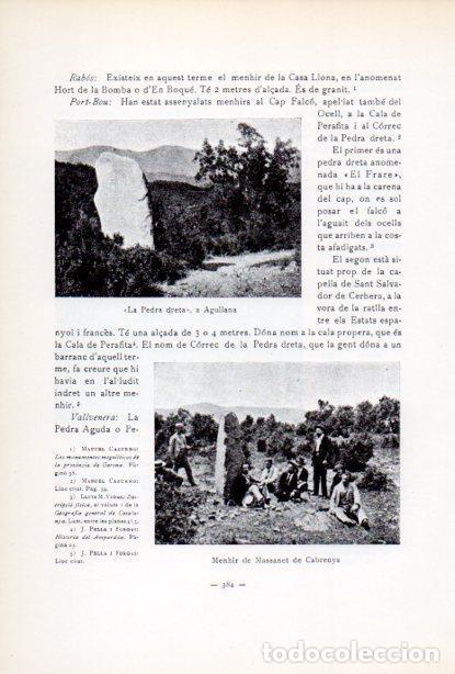 Sammelleidenschaft Andere Papierartikel: LAMINA V34676: La Pedra dreta a Agullana i Menhir de Massanet de Cabrenys - Antoni Rovira i Virgili