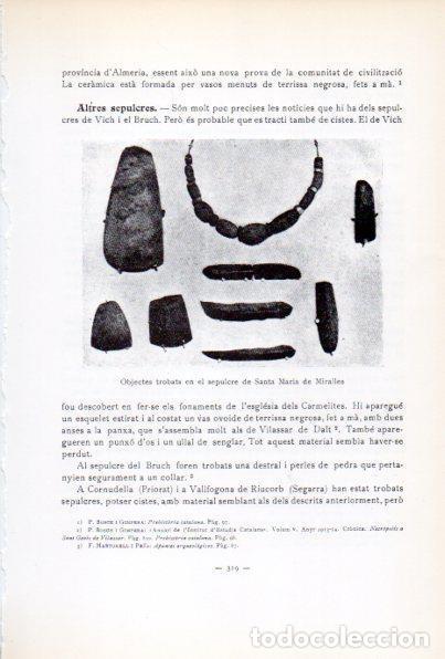 Otros art&iacute;culos de coleccionismo en papel: LAMINA V34650: Objectes del sepulcre de Santa Mariia de Miralles - Antoni Rovira i Virgili