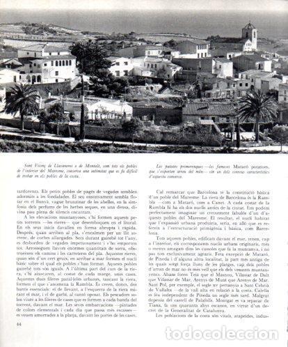 Otros art&iacute;culos de coleccionismo en papel: LAMINA V45389: Vista Sant Vicen&ccedil; de Llavaneres o Montalt - Josep Pla