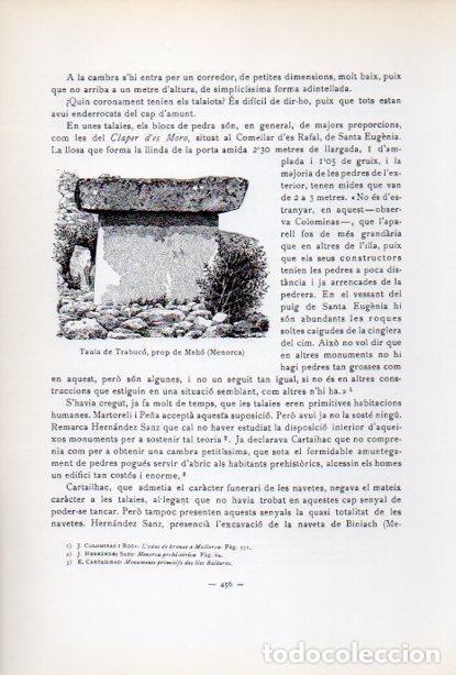 Collectionnisme Papier divers: LAMINA V34699: Taula de Trabuco, Menorca - Antoni Rovira i Virgili