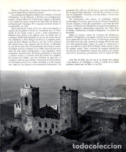 Otros art&iacute;culos de coleccionismo en papel: LAMINA V45411: Vist aeria de Sant Pere de Roda - Josep Pla