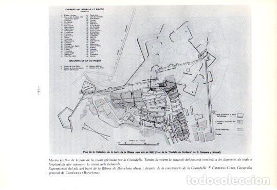 Otros art&iacute;culos de coleccionismo en papel: LAMINA V45331: Pla de la Ciutadella any 1697 - Jaume Sobreques i Callico
