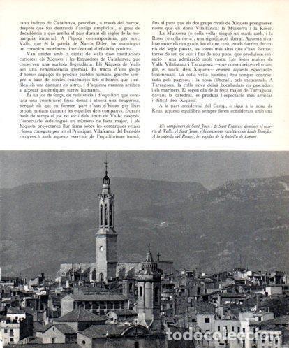 Otros art&iacute;culos de coleccionismo en papel: LAMINA V45523: Campanars a Valls, Tarragona - Josep Pla