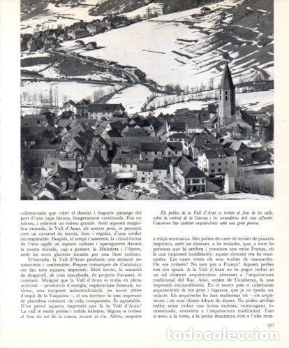 Otros art&iacute;culos de coleccionismo en papel: LAMINA V45516: Poble a la Vall d'Aran - Josep Pla